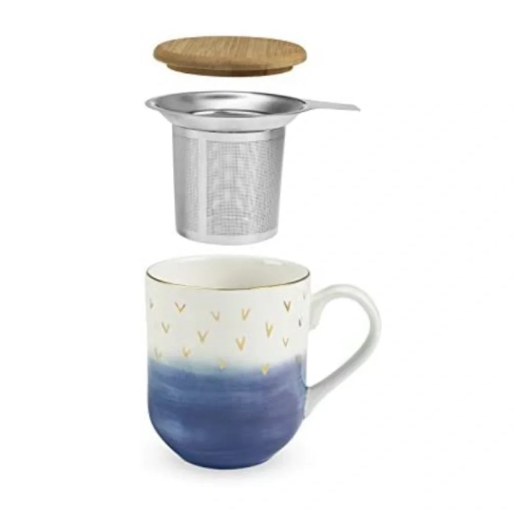 Casey blue tea mug & infuser